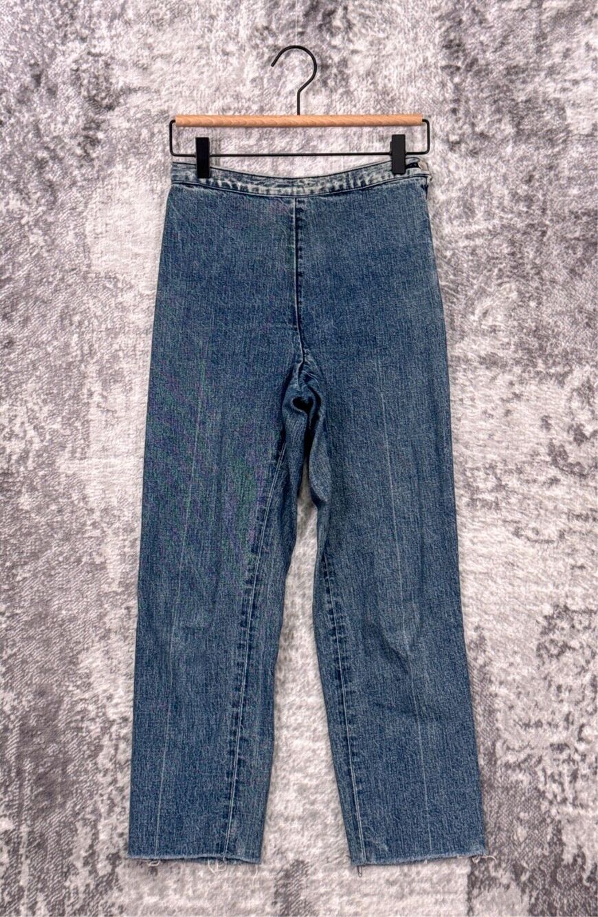Rachel Comey Jeans 2 Womens Seamed Straight Cropped Leg Raw Hem